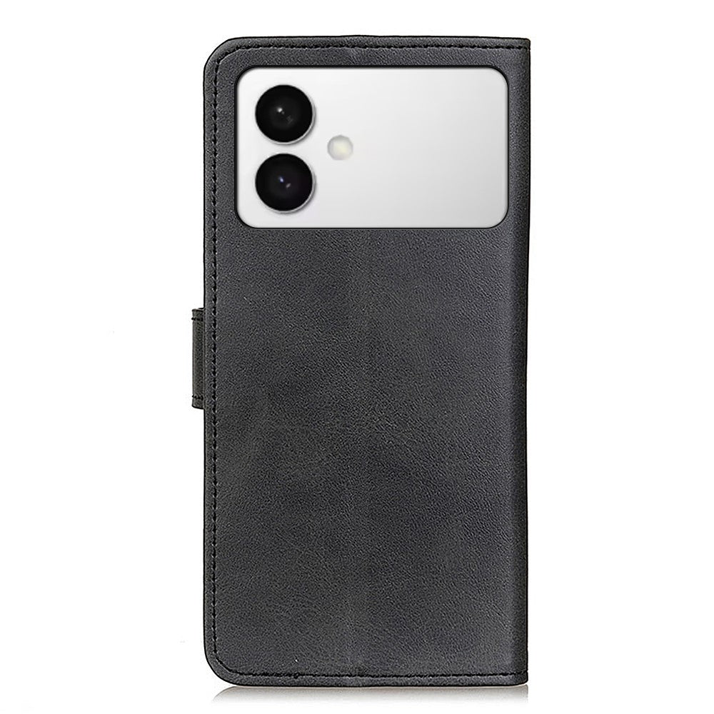 For-Samsung-Galaxy-S26-Edge-Case-Cowhide-Texture-Leather-Wallet-Stand-Phone-Cover-Black