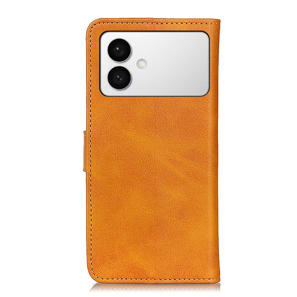 For-Samsung-Galaxy-S26-Edge-Case-Cowhide-Texture-Leather-Wallet-Stand-Phone-Cover-Brown