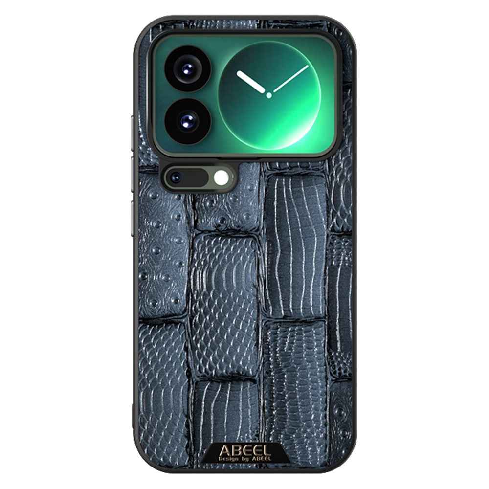 ABEEL For Xiaomi 17 Pro Magnetic Case Beast Texture Micro-Embossing Back Cover - Blue