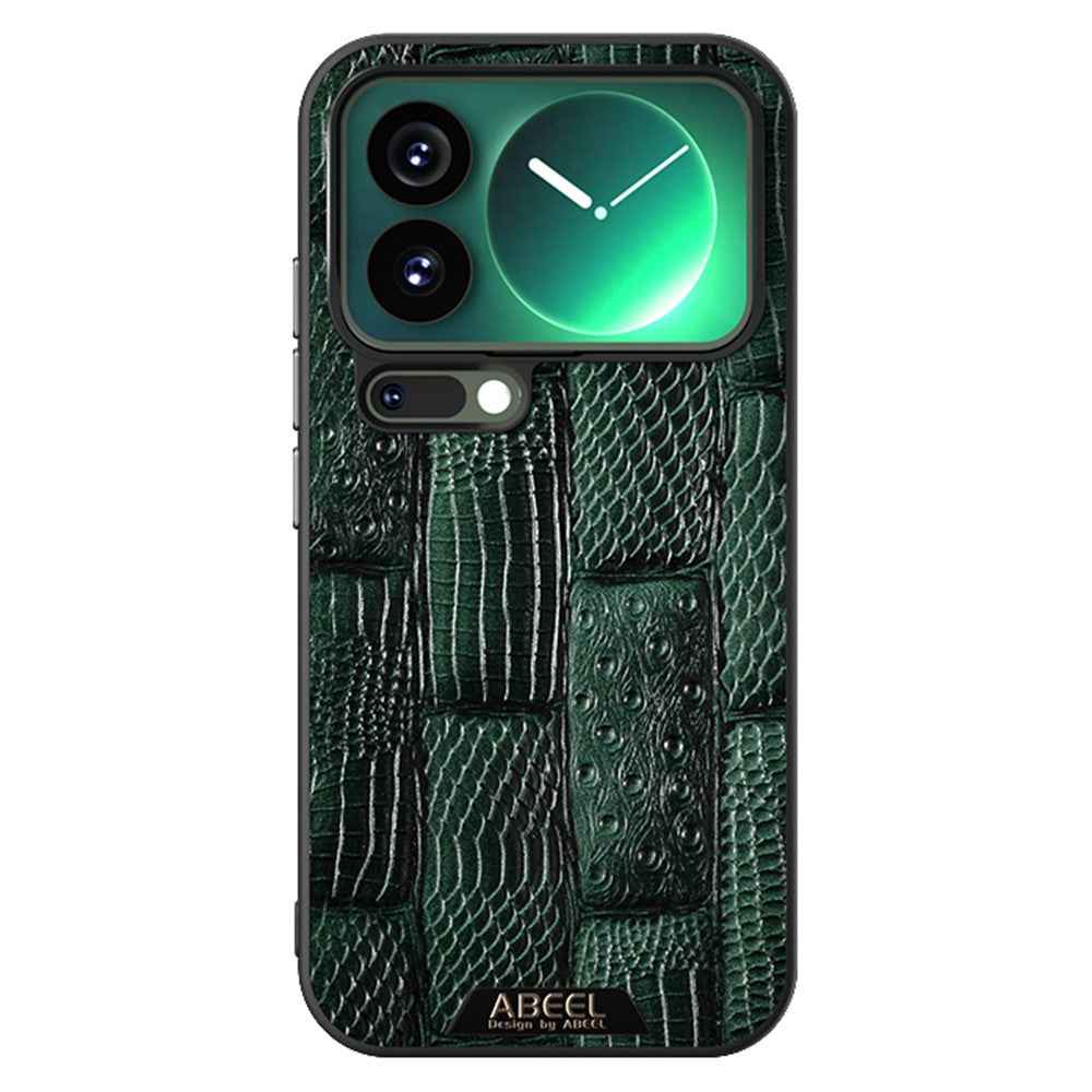 ABEEL For Xiaomi 17 Pro Magnetic Case Beast Texture Micro-Embossing Back Cover - Green