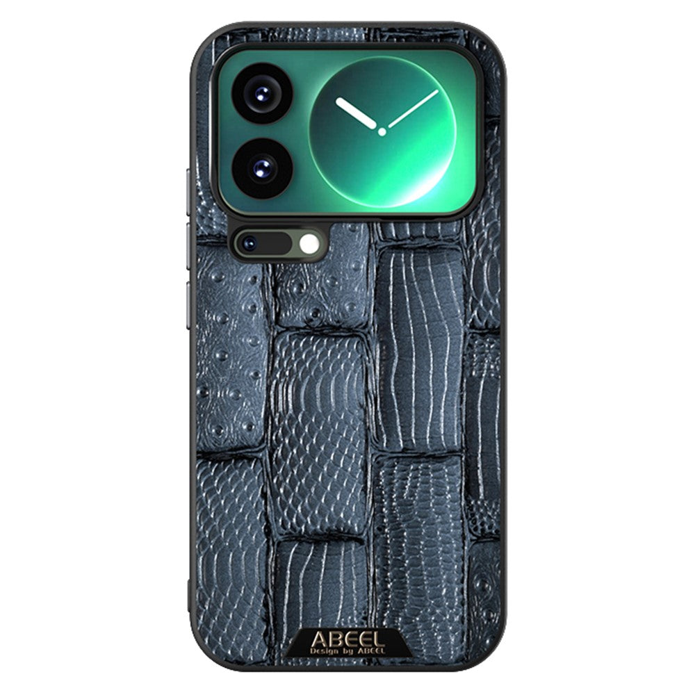 ABEEL For Xiaomi 17 Pro Max Magnetic Case Beast Texture Micro-Embossing Back Cover - Blue