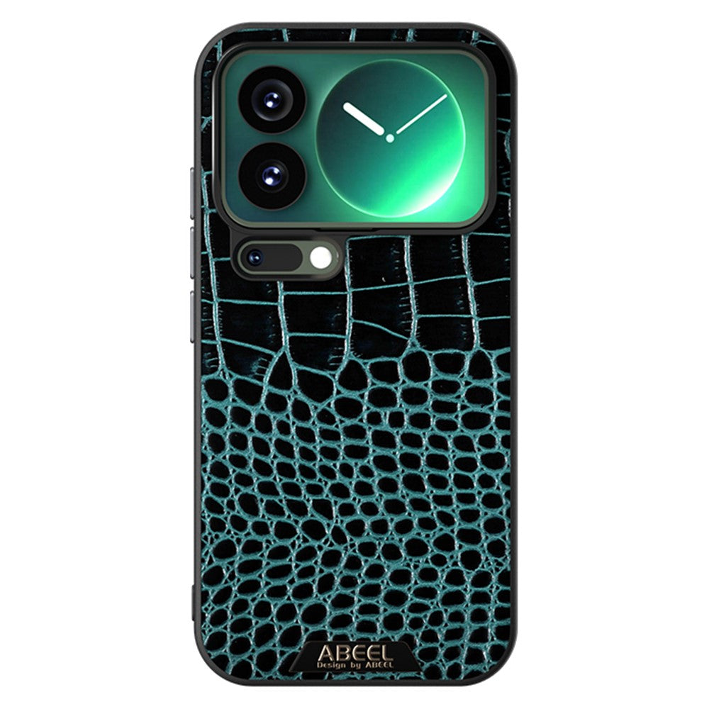 ABEEL For Xiaomi 17 Pro Magnetic Case Crocodile Texture Micro-Embossing Back Cover - Green