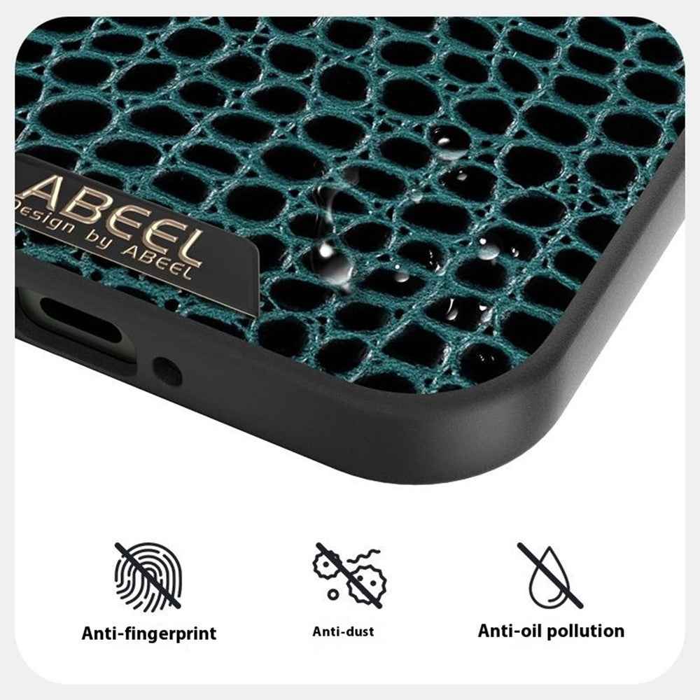 ABEEL For Xiaomi 17 Pro Magnetic Case Crocodile Texture Micro-Embossing Back Cover - Black