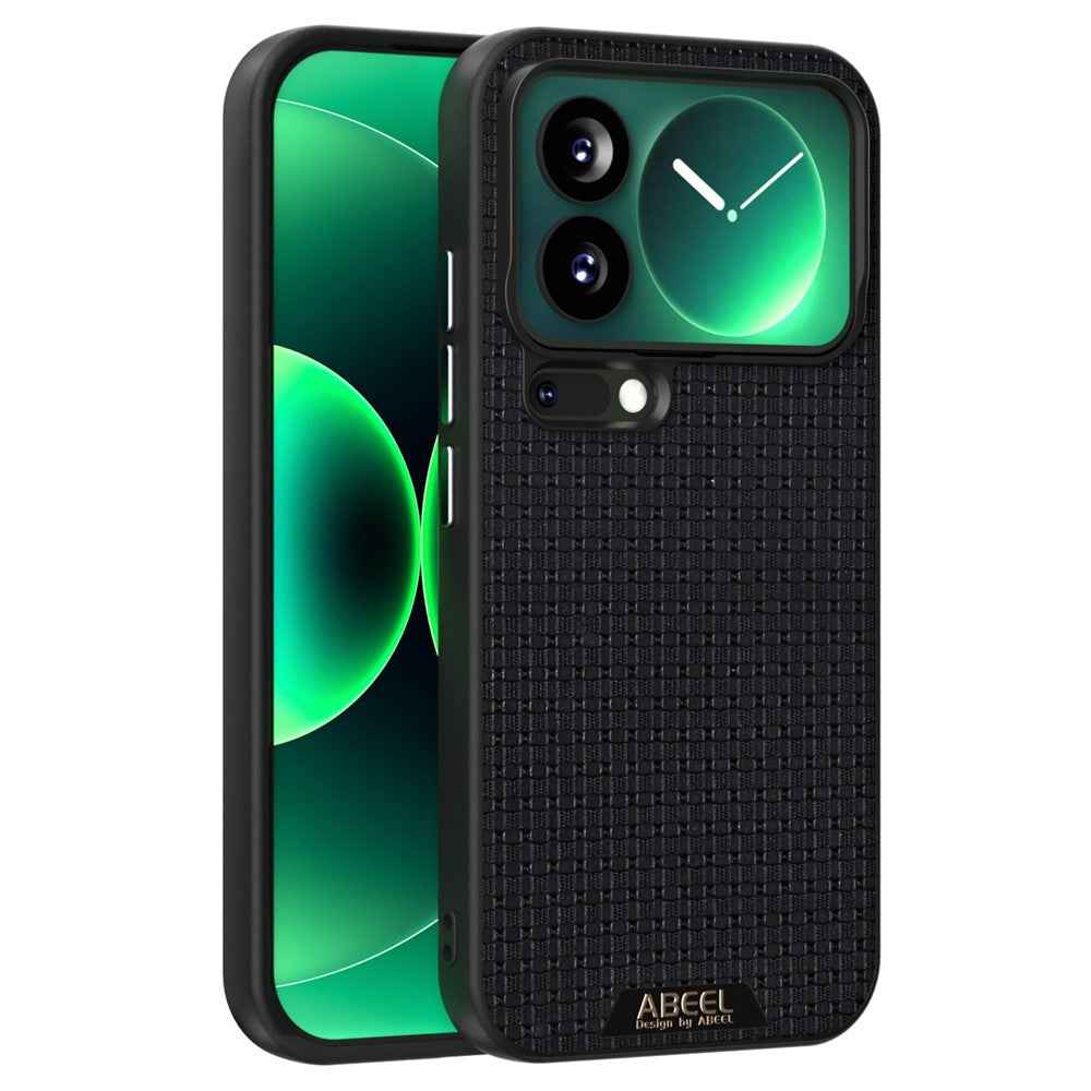 ABEEL For Xiaomi 17 Pro Magnetic Case Textured Micro-Embossing Back Cover - Black