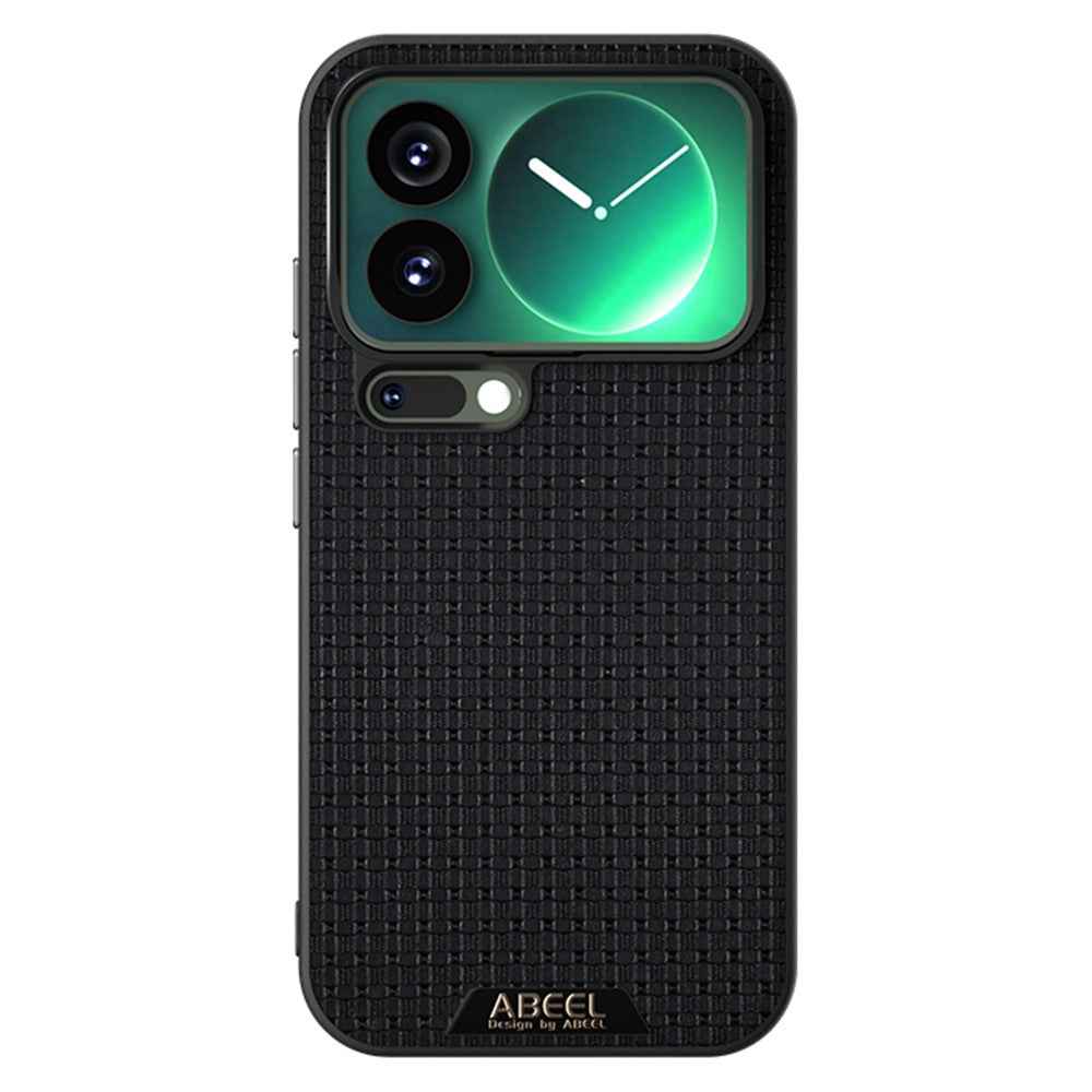ABEEL For Xiaomi 17 Pro Magnetic Case Textured Micro-Embossing Back Cover - Black
