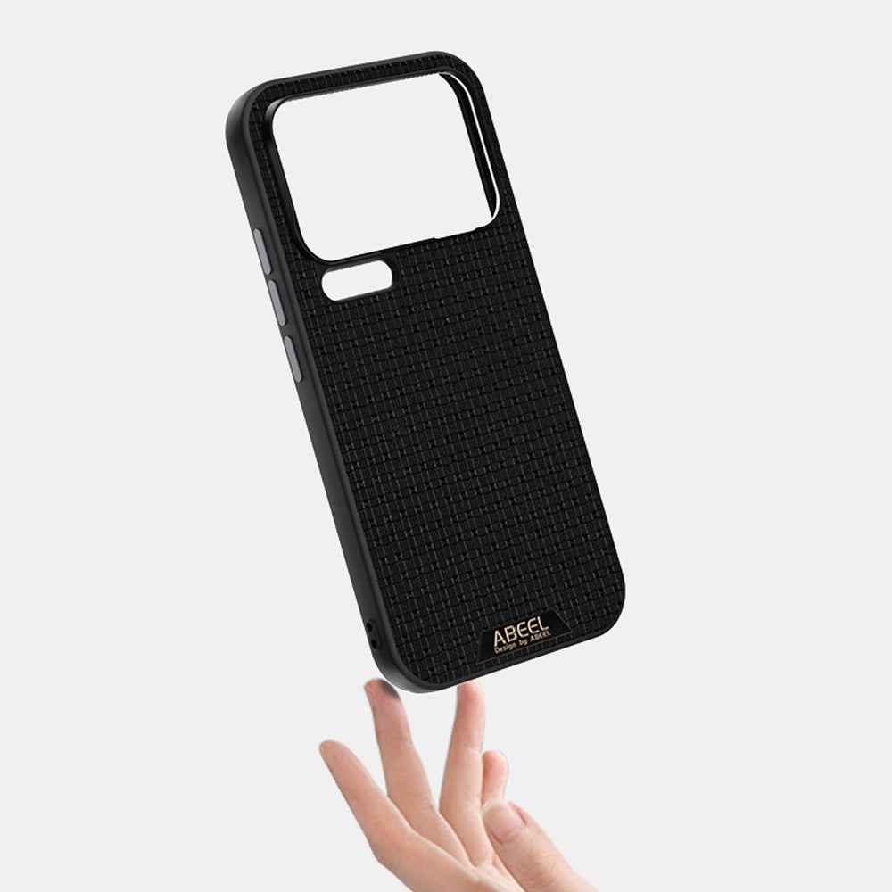 ABEEL For Xiaomi 17 Pro Magnetic Case Textured Micro-Embossing Back Cover - Black