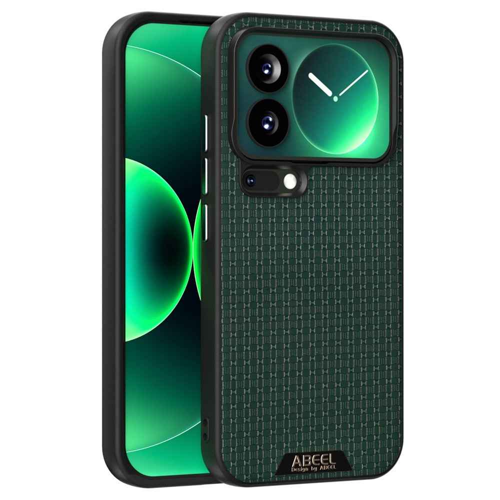 ABEEL For Xiaomi 17 Pro Magnetic Case Textured Micro-Embossing Back Cover - Green