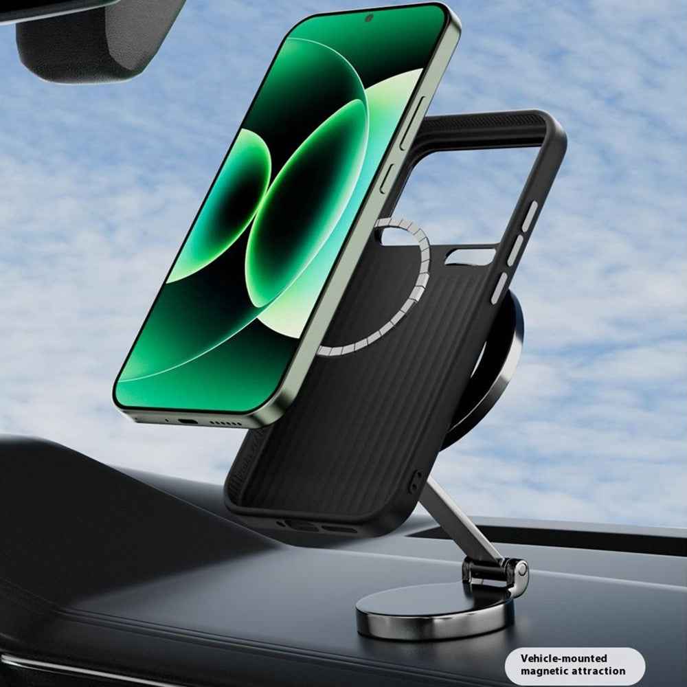 ABEEL For Xiaomi 17 Pro Magnetic Case Textured Micro-Embossing Back Cover - Green