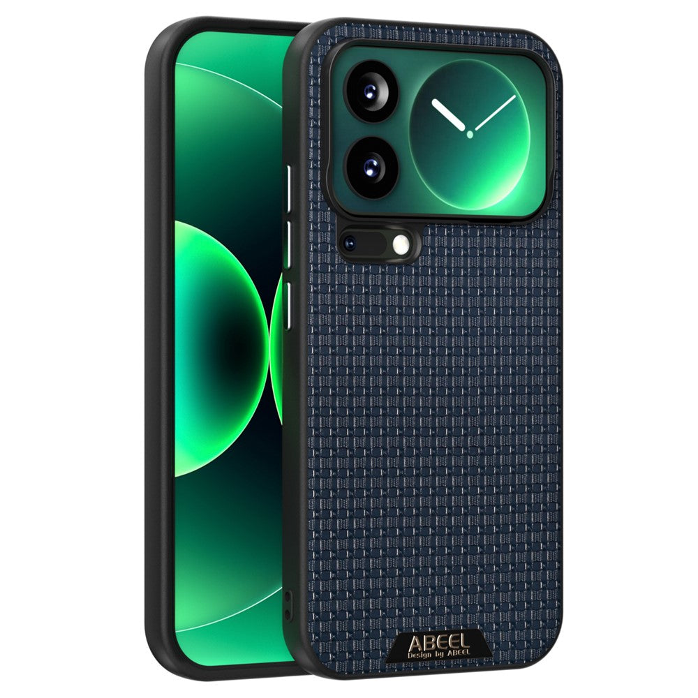 ABEEL For Xiaomi 17 Pro Max Magnetic Case Textured Micro-Embossing Back Cover - Blue