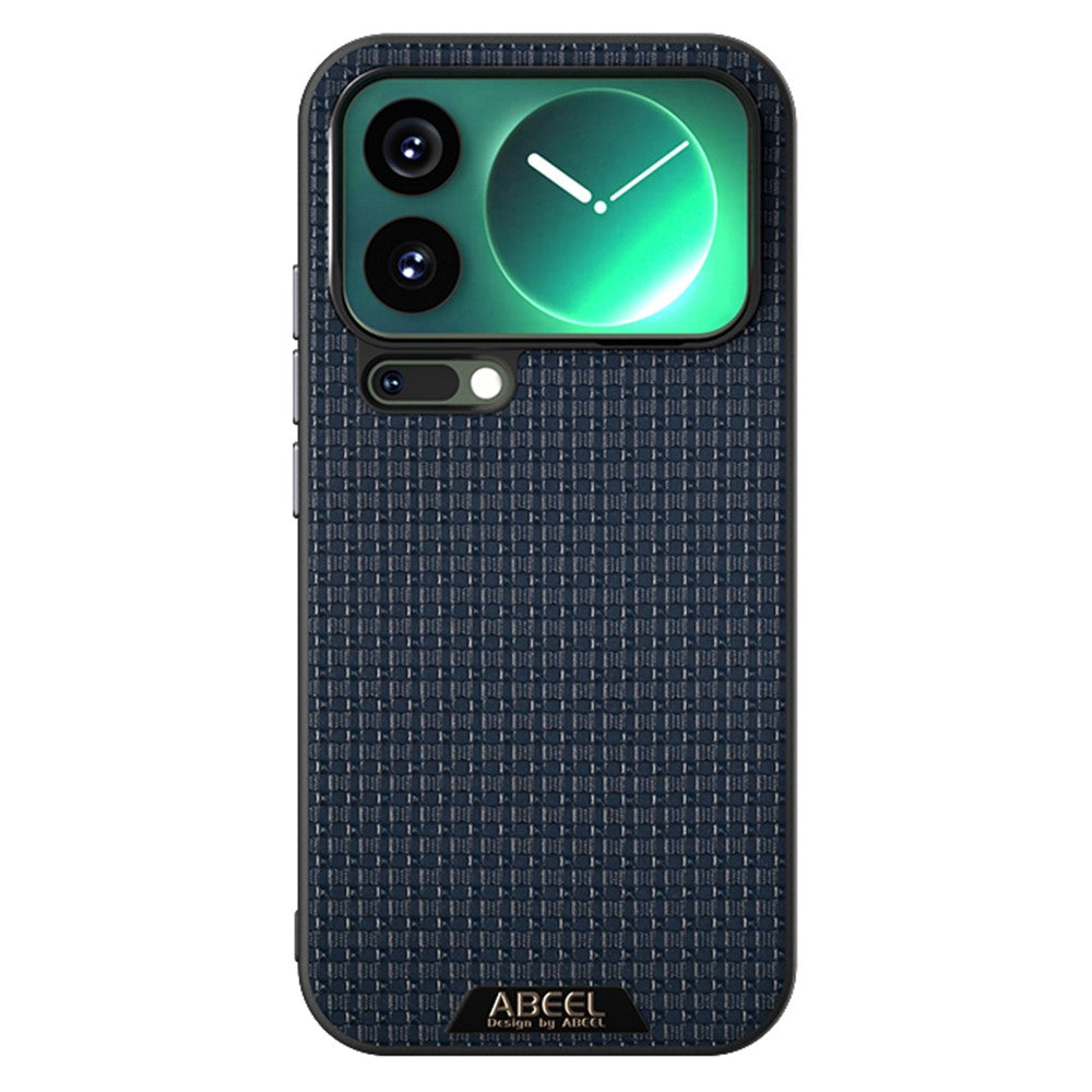 ABEEL For Xiaomi 17 Pro Max Magnetic Case Textured Micro-Embossing Back Cover - Blue
