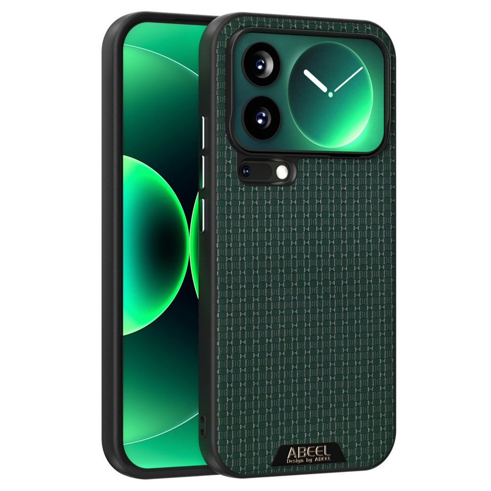ABEEL For Xiaomi 17 Pro Max Magnetic Case Textured Micro-Embossing Back Cover - Green