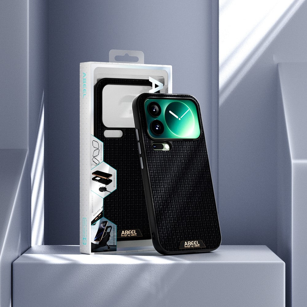 ABEEL For Xiaomi 17 Pro Max Magnetic Case Textured Micro-Embossing Back Cover - Green