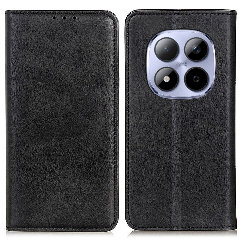 For Xiaomi Redmi Note 15 Pro 5G (Global) Case Split Leather Flip Wallet Phone Cover - Black
