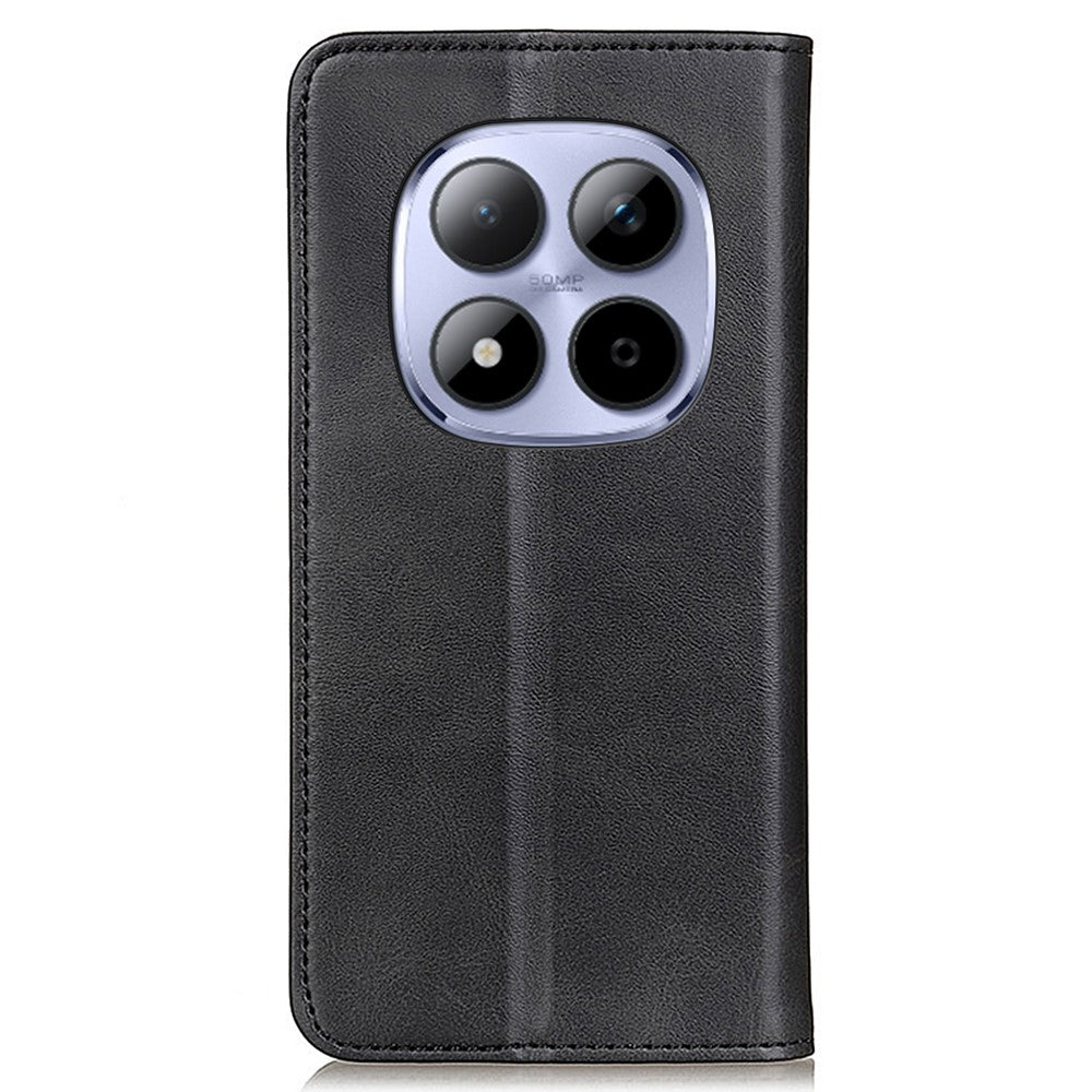 For Xiaomi Redmi Note 15 Pro 5G (Global) Case Split Leather Flip Wallet Phone Cover - Black