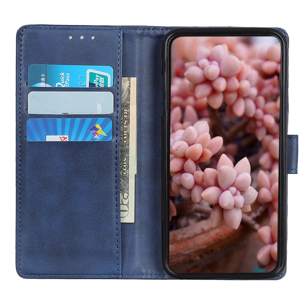 For Xiaomi Redmi Note 15 Pro 5G (Global) Case Cowhide Texture Leather Wallet Stand Phone Cover - Blue