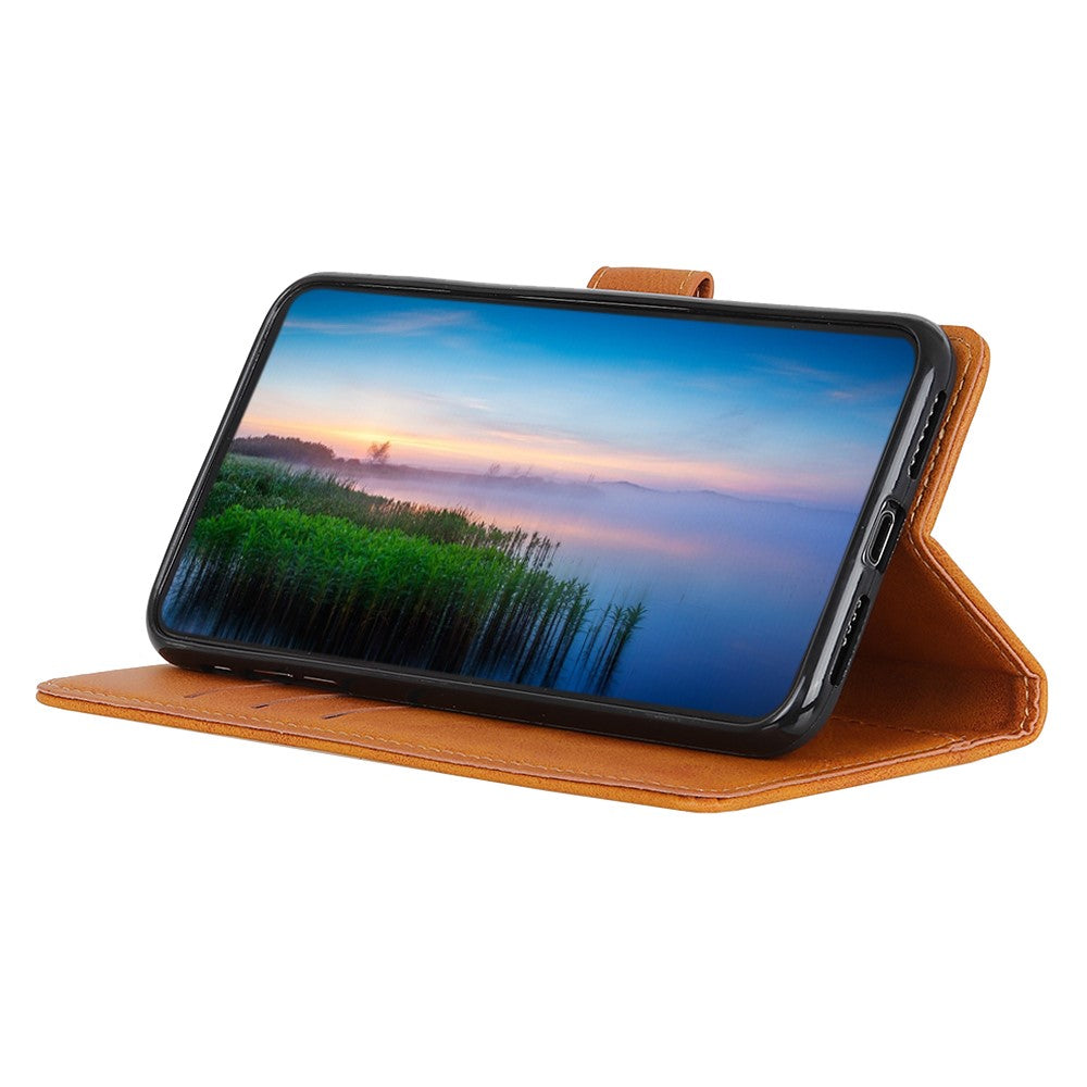For Xiaomi Redmi Note 15 Pro 5G (Global) Case Cowhide Texture Leather Wallet Stand Phone Cover - Brown