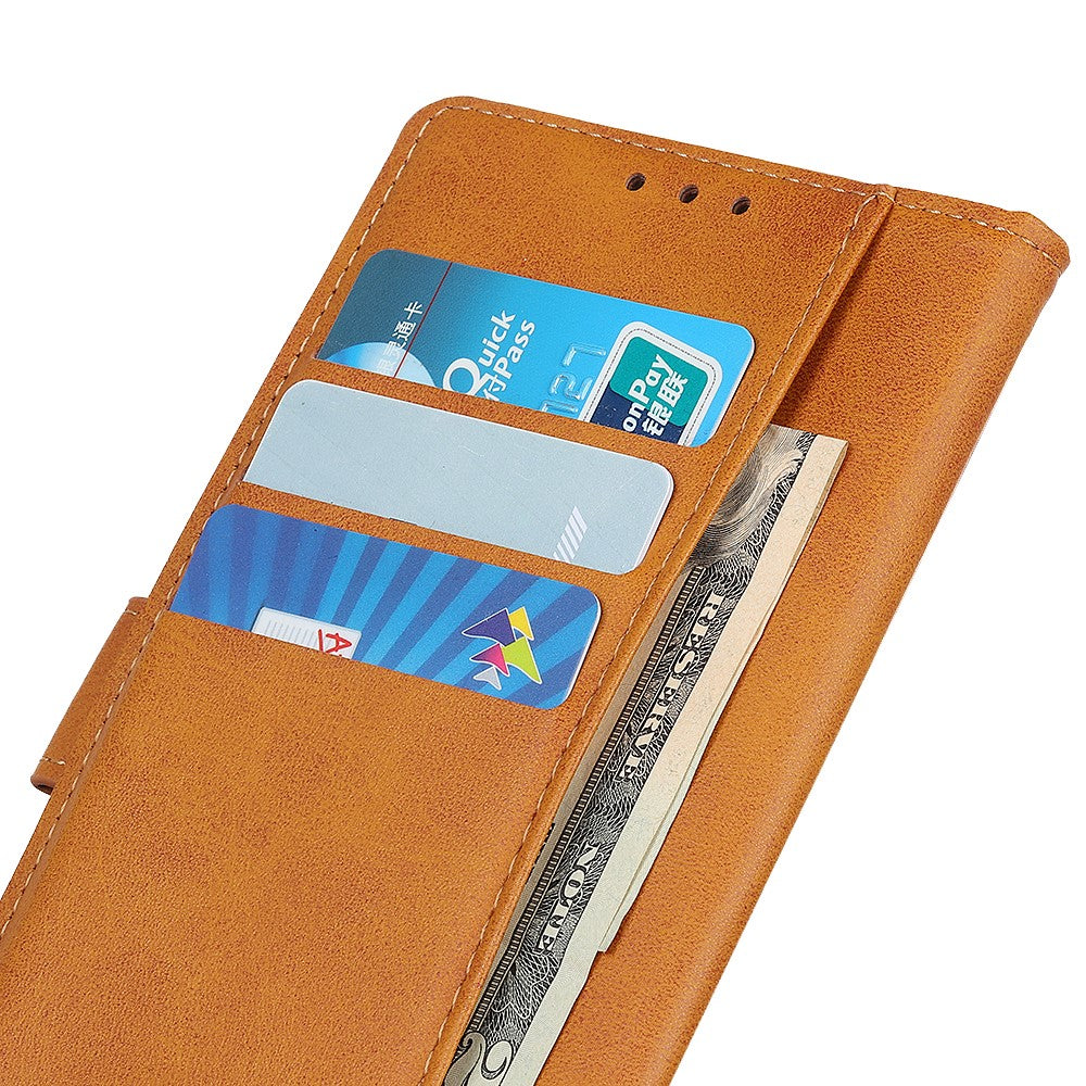 For Xiaomi Redmi Note 15 Pro 5G (Global) Case Cowhide Texture Leather Wallet Stand Phone Cover - Brown