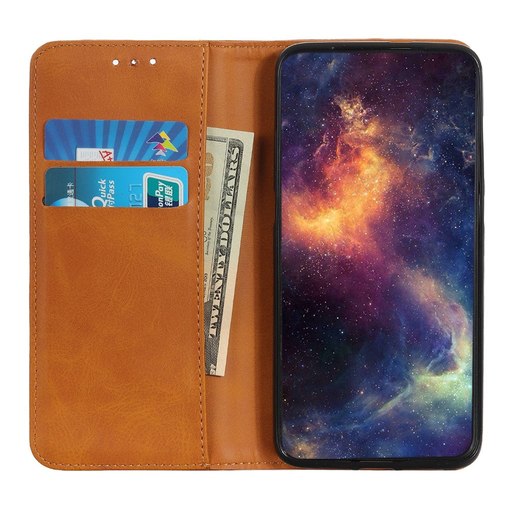 For Xiaomi Poco M8 Pro 5G / Redmi Note 15 Pro+ 5G (Global) Case Split Leather Flip Wallet Phone Cover - Brown