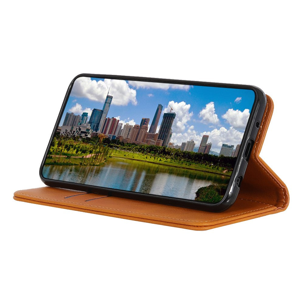 For Xiaomi Poco M8 Pro 5G / Redmi Note 15 Pro+ 5G (Global) Case Split Leather Flip Wallet Phone Cover - Brown