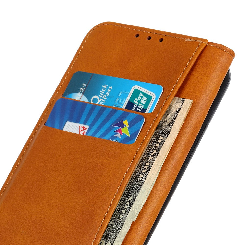 For Xiaomi Poco M8 Pro 5G / Redmi Note 15 Pro+ 5G (Global) Case Split Leather Flip Wallet Phone Cover - Brown