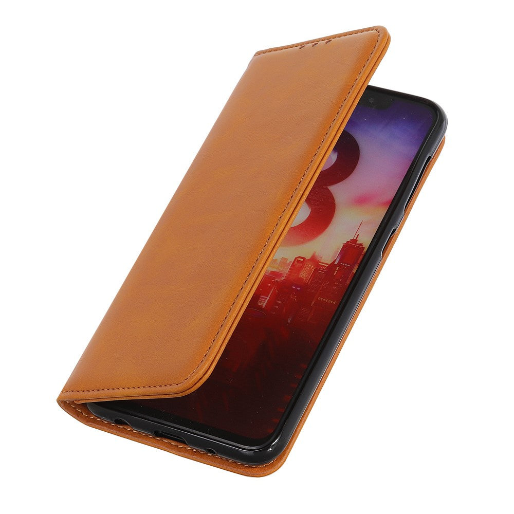For Xiaomi Poco M8 Pro 5G / Redmi Note 15 Pro+ 5G (Global) Case Split Leather Flip Wallet Phone Cover - Brown