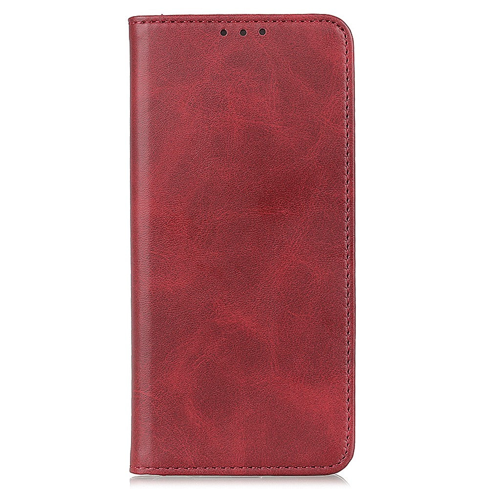 For Xiaomi Poco M8 Pro 5G / Redmi Note 15 Pro+ 5G (Global) Case Split Leather Flip Wallet Phone Cover - Red