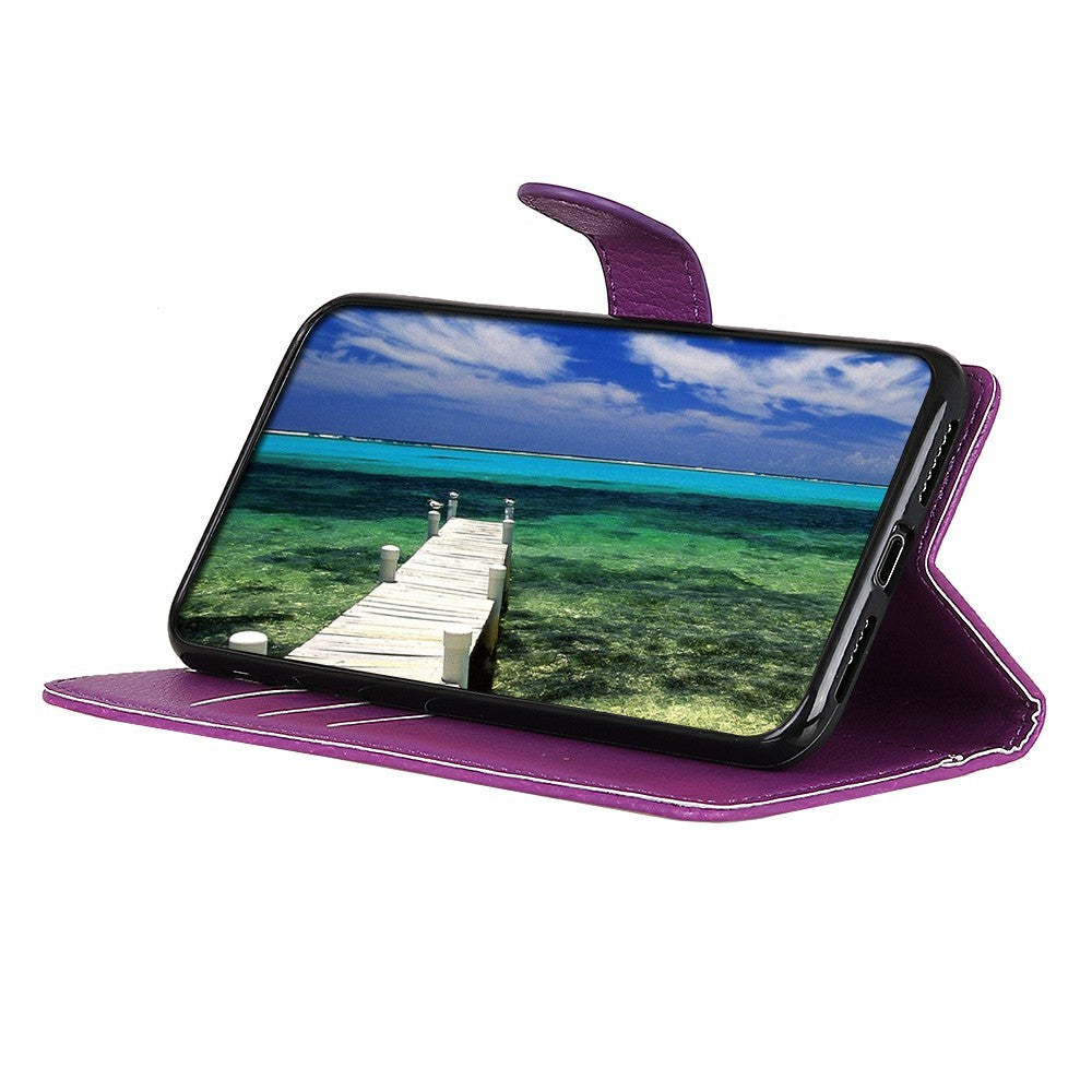 For Xiaomi Poco M8 Pro 5G / Redmi Note 15 Pro+ 5G (Global) Wallet Case PU Leather Phone Cover Litchi Texture - Purple