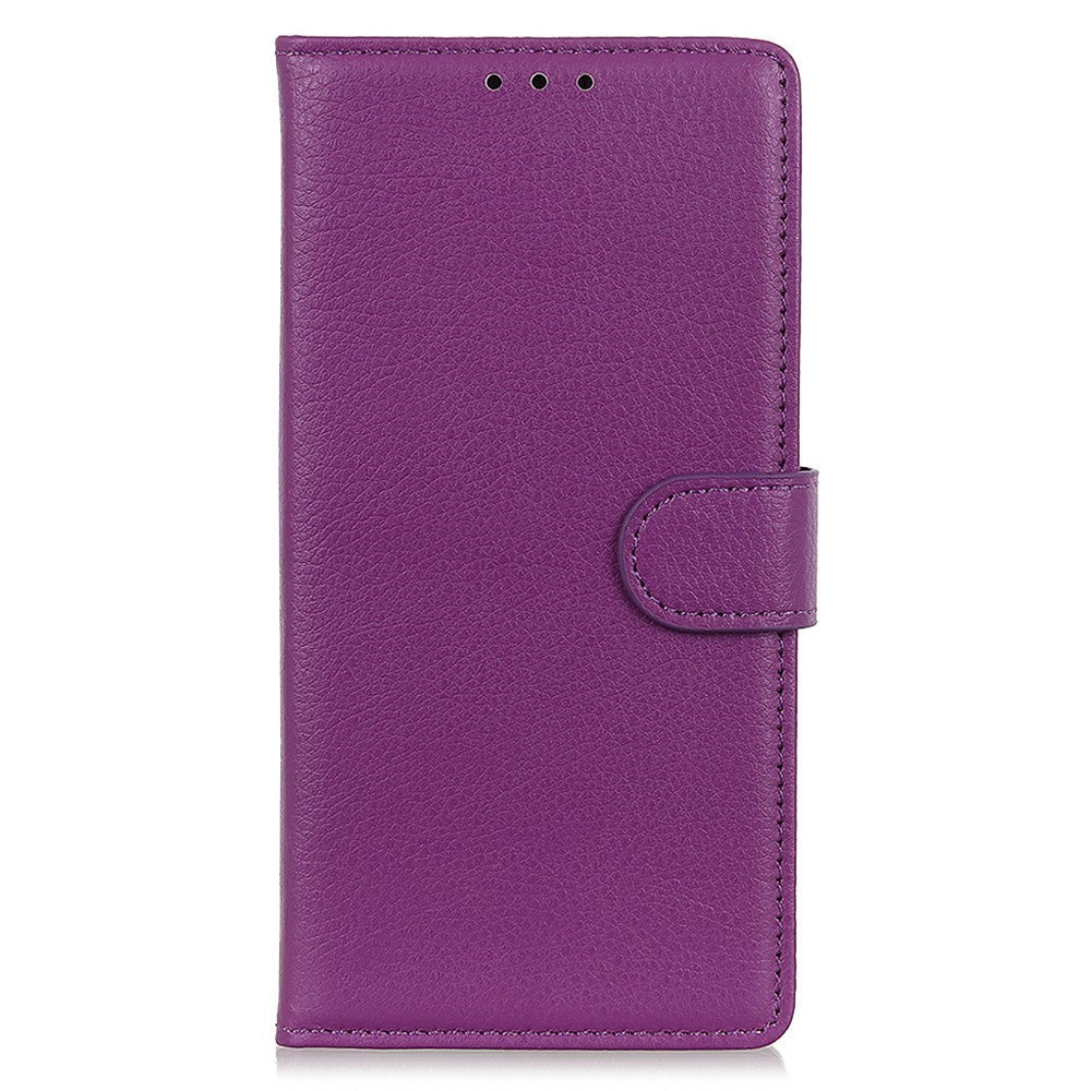 For Xiaomi Poco M8 Pro 5G / Redmi Note 15 Pro+ 5G (Global) Wallet Case PU Leather Phone Cover Litchi Texture - Purple