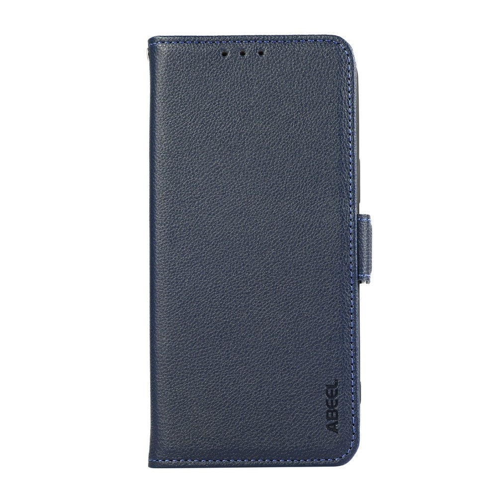 ABEEL For Xiaomi Poco M8 Pro 5G / Redmi Note 15 Pro+ 5G (Global) Case Litchi Texture Leather RFID Blocking Phone Cover - Blue
