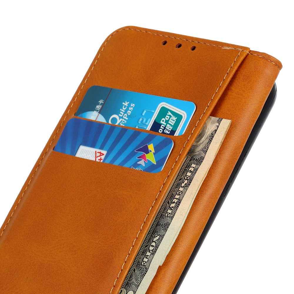 For Xiaomi 17 Pro Case Split Leather Flip Wallet Phone Cover - Brown