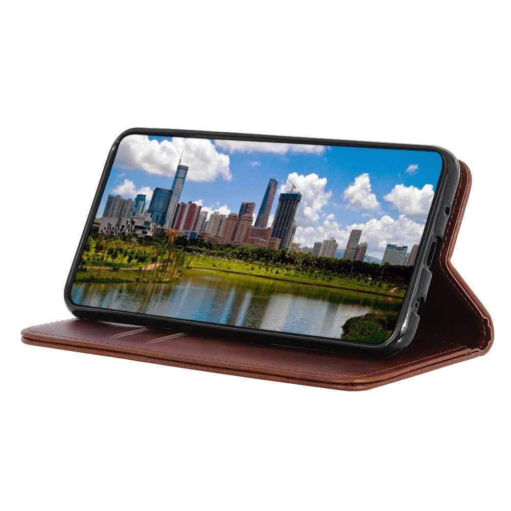 For Xiaomi 17 Pro Case Split Leather Flip Wallet Phone Cover - Coffee