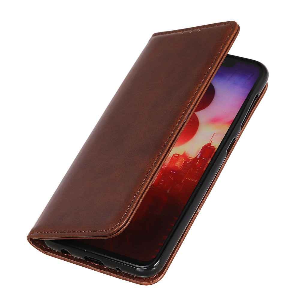 For Xiaomi 17 Pro Case Split Leather Flip Wallet Phone Cover - Coffee