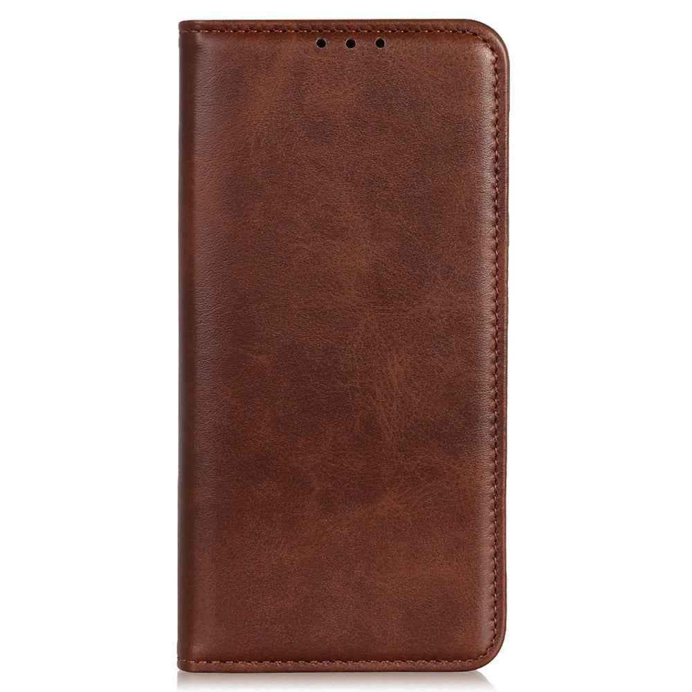 For Xiaomi 17 Pro Case Split Leather Flip Wallet Phone Cover - Coffee