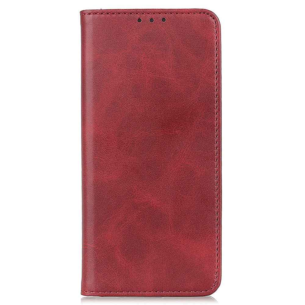 For Xiaomi 17 Pro Case Split Leather Flip Wallet Phone Cover - Red