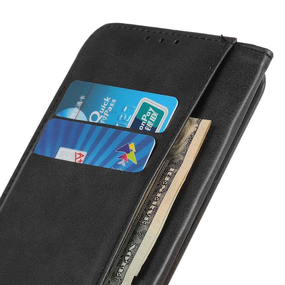 For Xiaomi 17 Pro Case Split Leather Flip Wallet Phone Cover - Black
