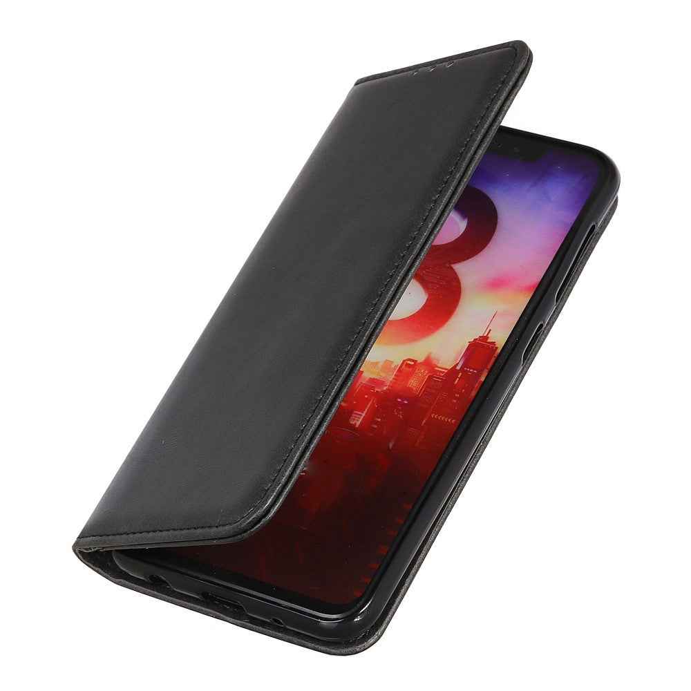For Xiaomi 17 Pro Case Split Leather Flip Wallet Phone Cover - Black