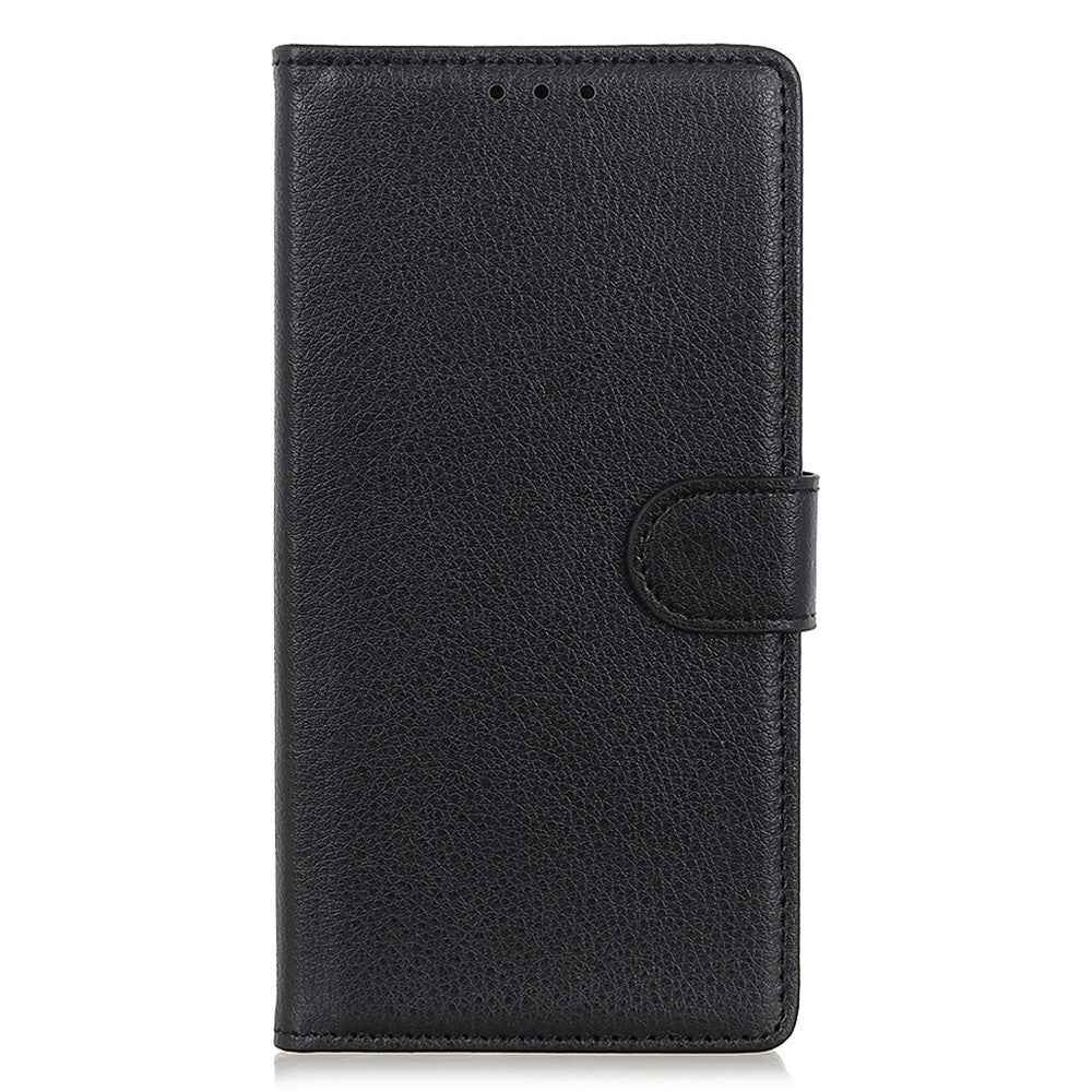 For Xiaomi 17 Pro Wallet Case PU Leather Phone Cover Litchi Texture - Black