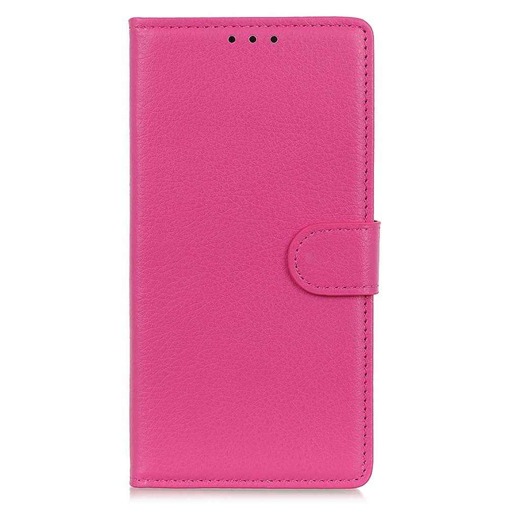 For Xiaomi 17 Pro Wallet Case PU Leather Phone Cover Litchi Texture - Rose