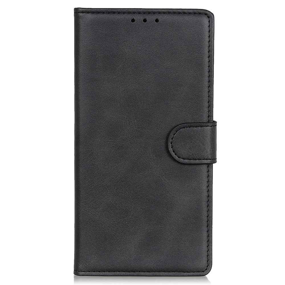 For Xiaomi 17 Pro Case Cowhide Texture Leather Wallet Stand Phone Cover - Black