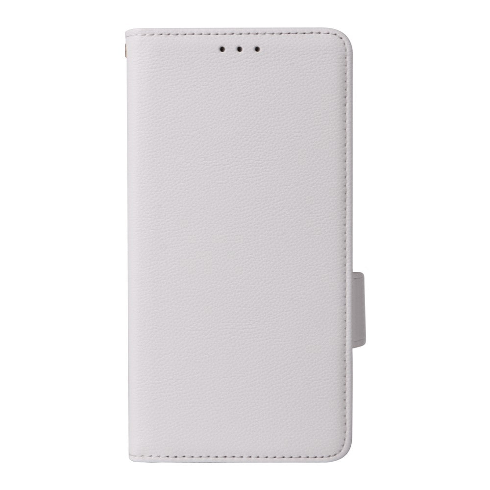 For-Samsung-Galaxy-S26-/-S26-Pro-Case-Litchi-Texture-Wallet-Leather-Phone-Cover-with-Wrist-Strap-White