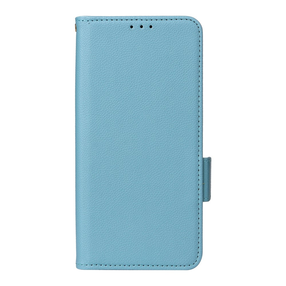 For-Samsung-Galaxy-S26-/-S26-Pro-Case-Litchi-Texture-Wallet-Leather-Phone-Cover-with-Wrist-Strap-Baby-Blue