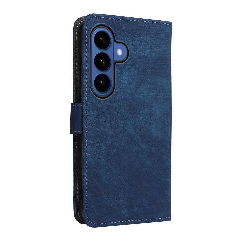 For-Samsung-Galaxy-S26-/-S26-Pro-Case-Wallet-RFID-Blocking-PU-Leather-Phone-Cover-Stand-with-Strap-Blue