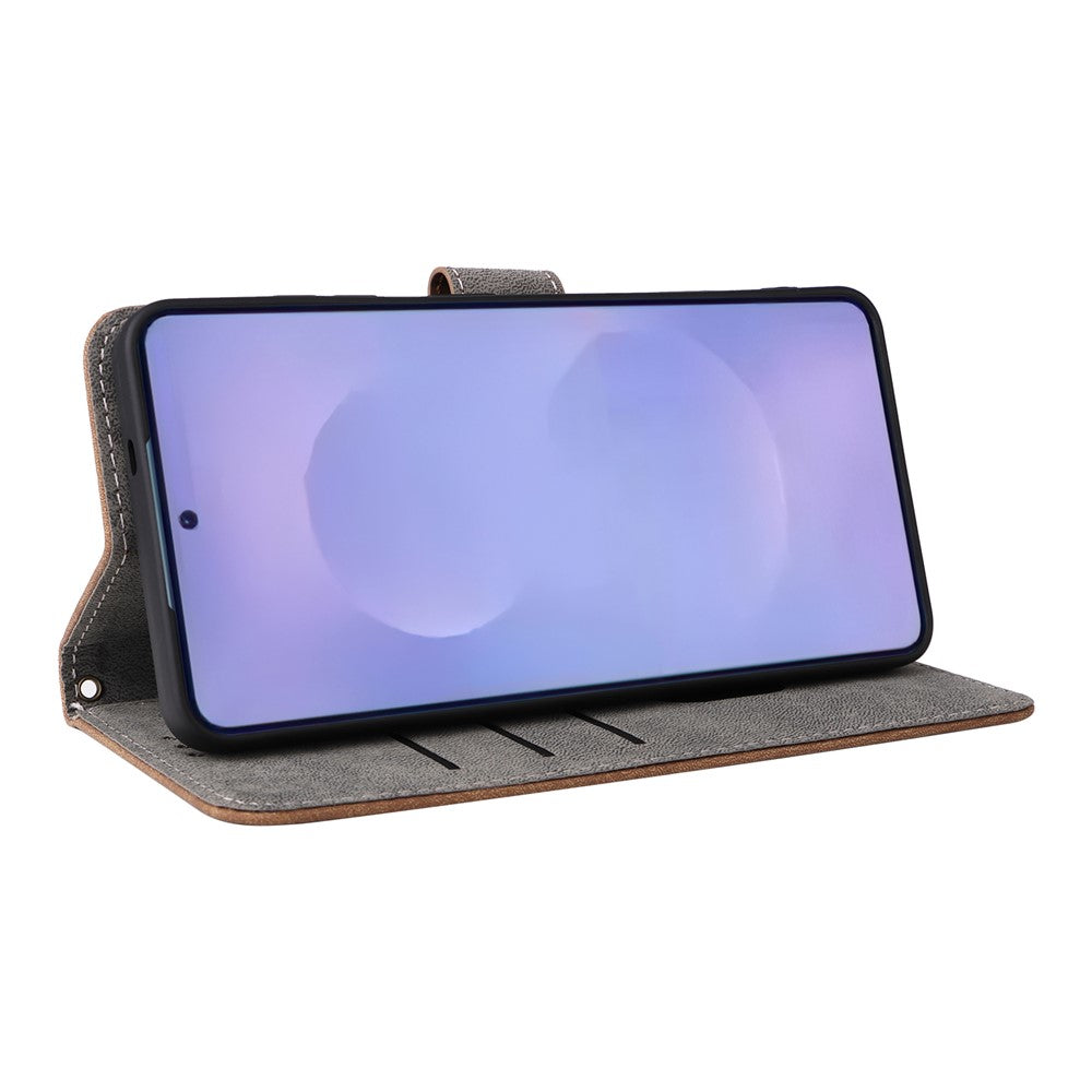 For-Samsung-Galaxy-S26-/-S26-Pro-Case-Wallet-RFID-Blocking-PU-Leather-Phone-Cover-Stand-with-Strap-Brown