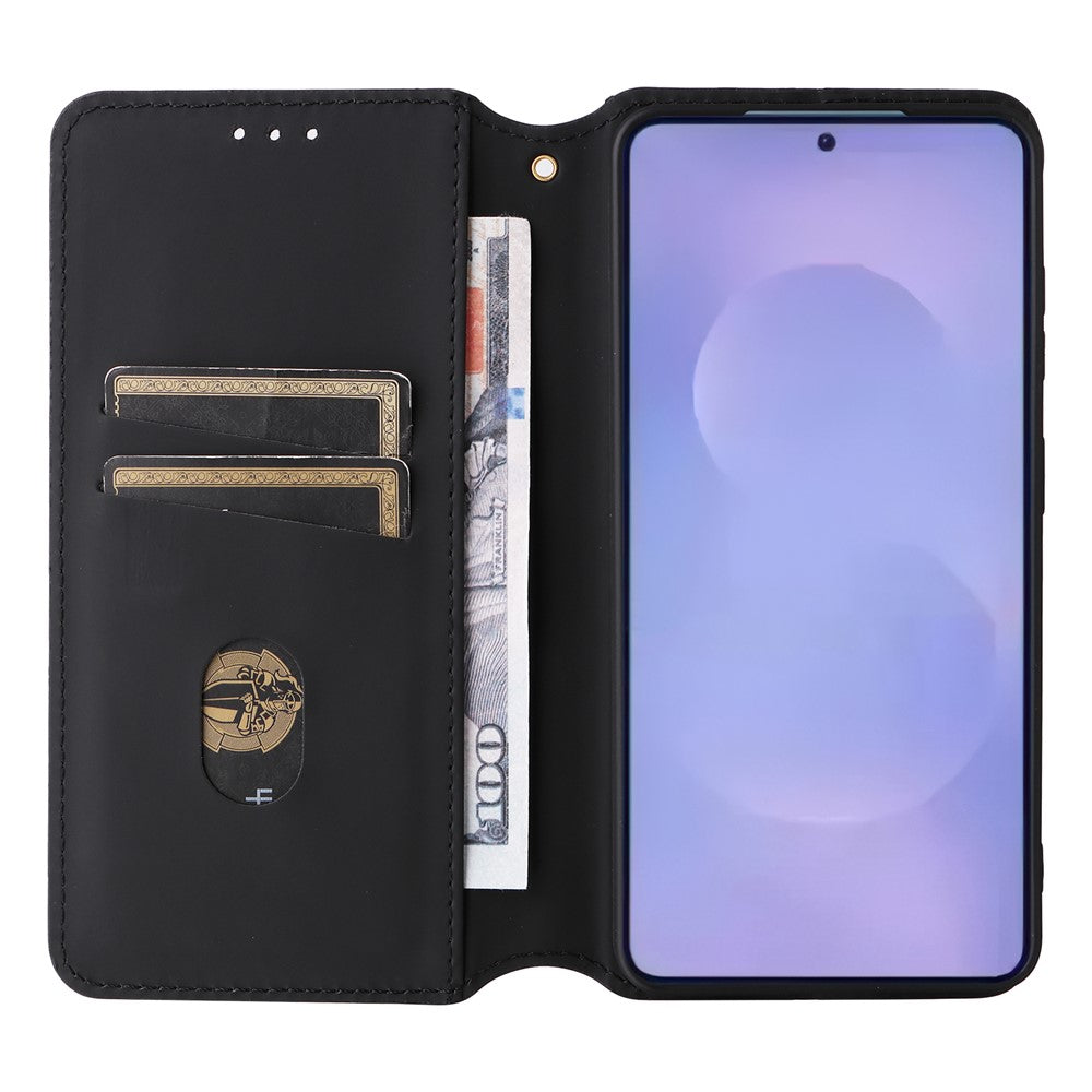 For-Samsung-Galaxy-S26-/-S26-Pro-Case-Wallet-Rhombus-Imprinted-Leather-Phone-Cover-Purple