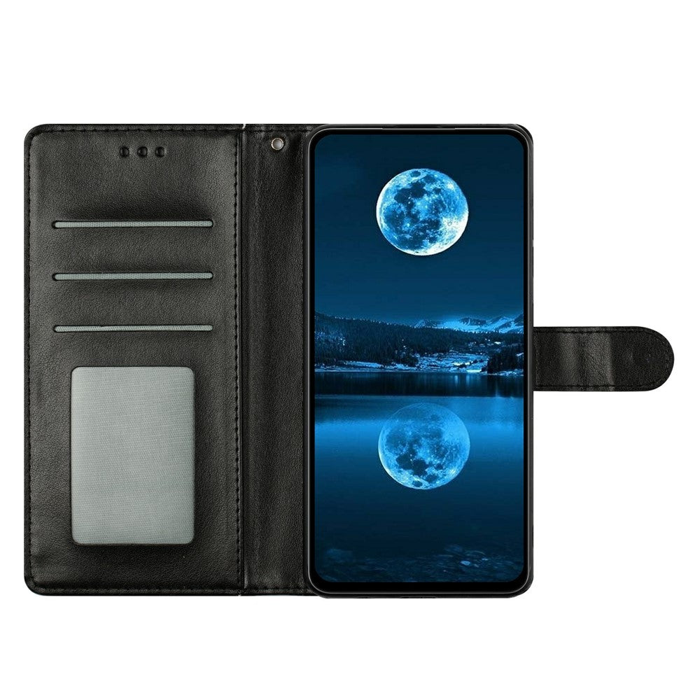For Xiaomi Redmi Note 15 Pro 5G (Global) Leather Case Wallet Stand Phone Cover with Handy Strap - Black