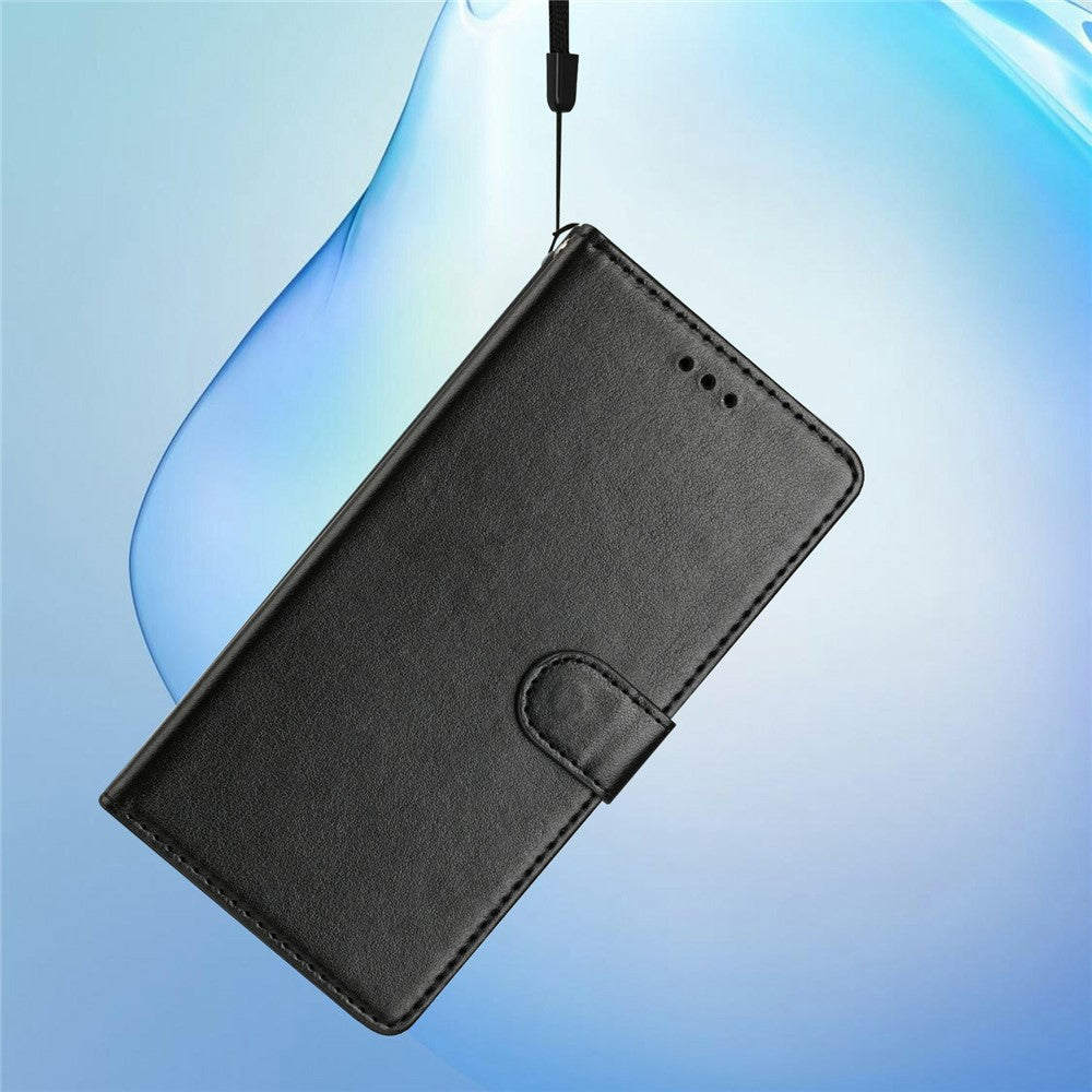For Xiaomi Redmi Note 15 Pro 5G (Global) Leather Case Wallet Stand Phone Cover with Handy Strap - Black
