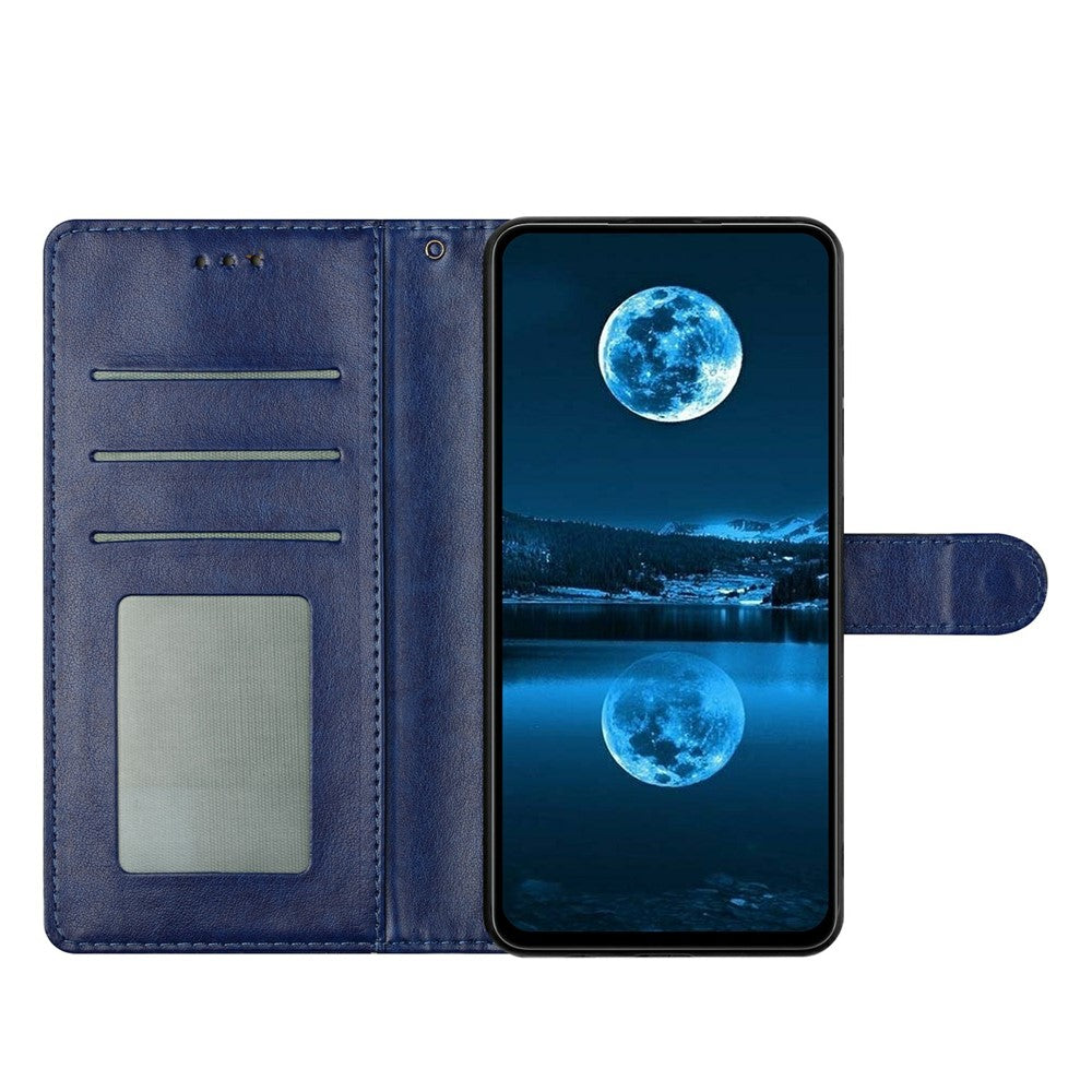 For Xiaomi Redmi Note 15 Pro 5G (Global) Leather Case Wallet Stand Phone Cover with Handy Strap - Blue