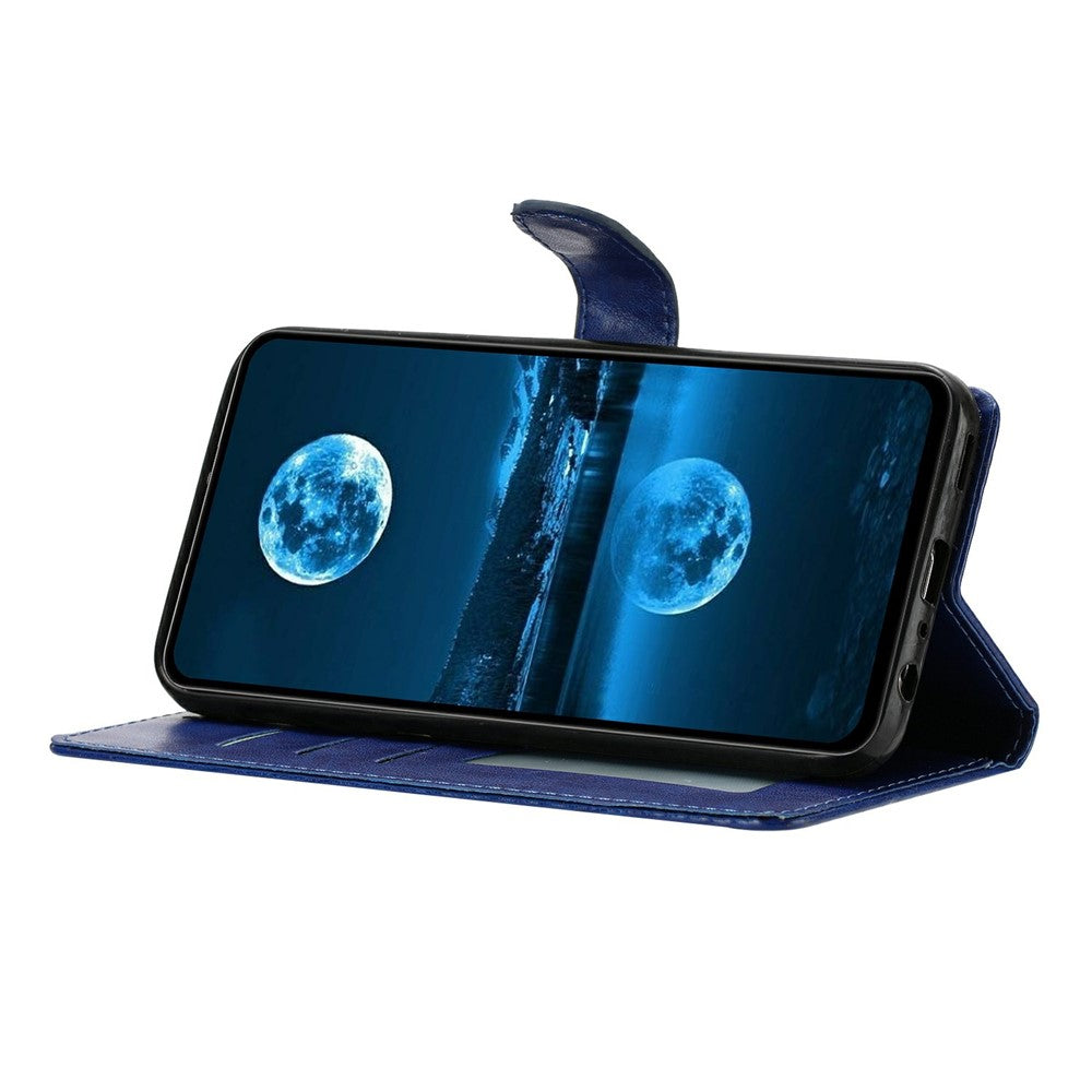 For Xiaomi Redmi Note 15 Pro 5G (Global) Leather Case Wallet Stand Phone Cover with Handy Strap - Blue