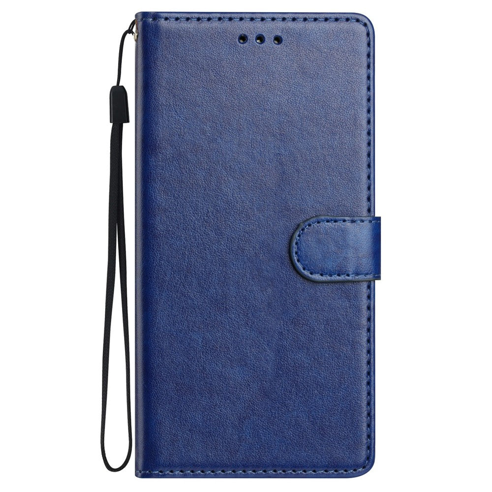 For Xiaomi Redmi Note 15 Pro 5G (Global) Leather Case Wallet Stand Phone Cover with Handy Strap - Blue