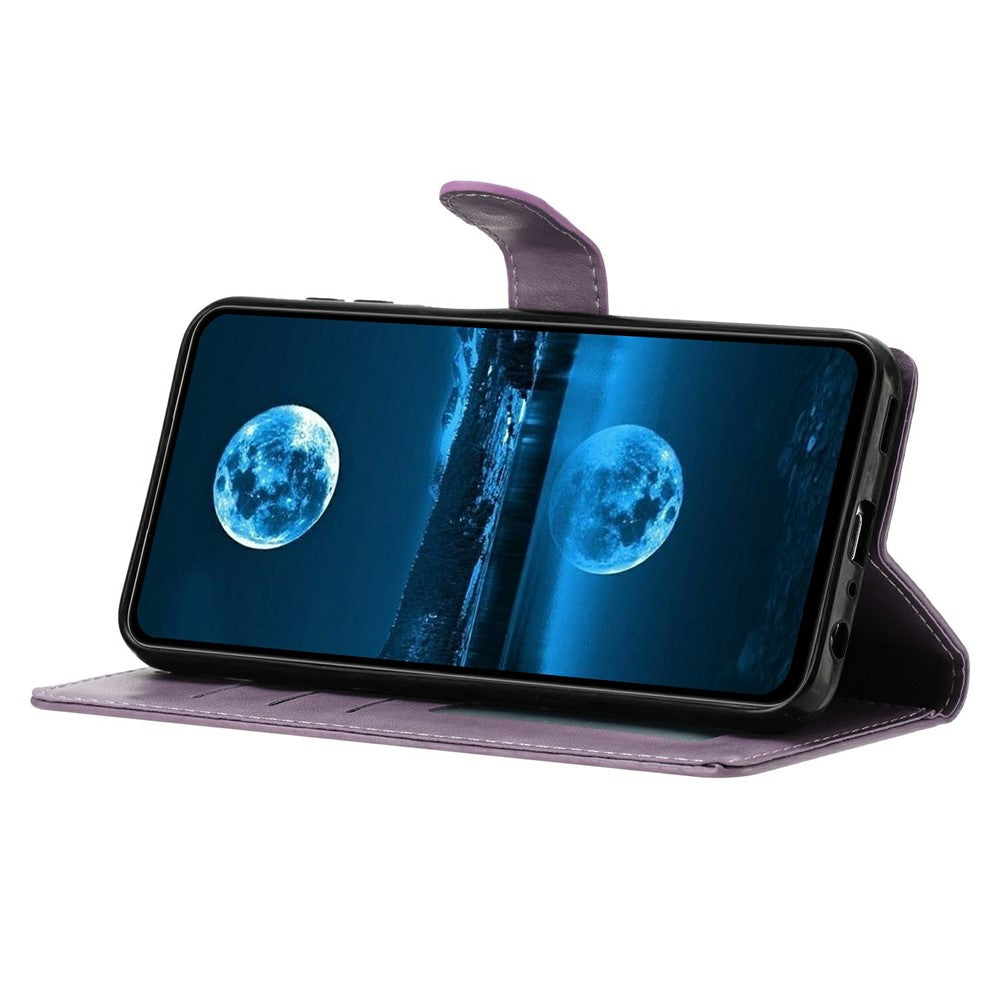 For Xiaomi Poco M8 Pro 5G / Redmi Note 15 Pro+ 5G (Global) Leather Case Wallet Stand Phone Cover with Handy Strap - Purple